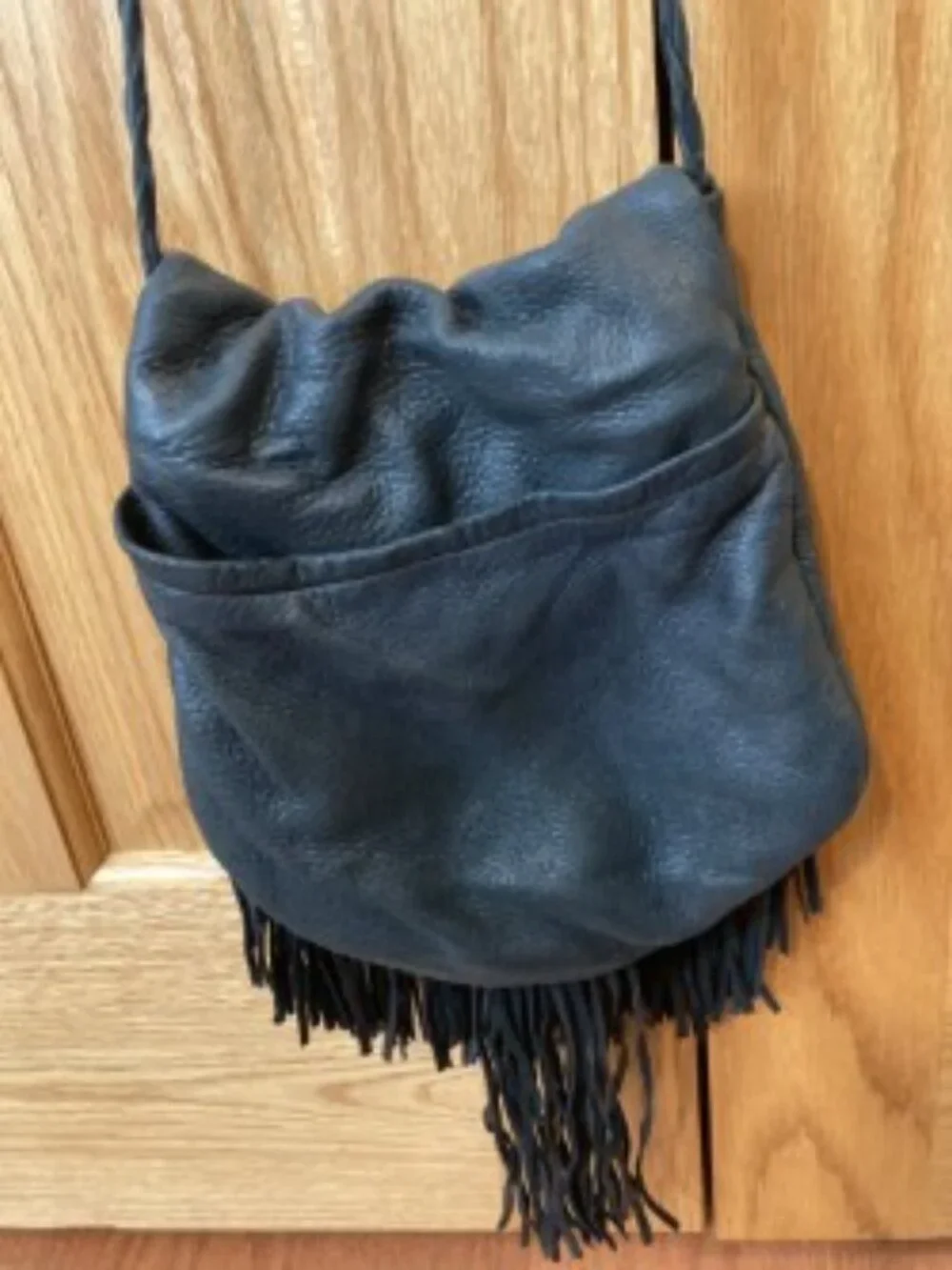 Leather Fringe Erda Hobo bag